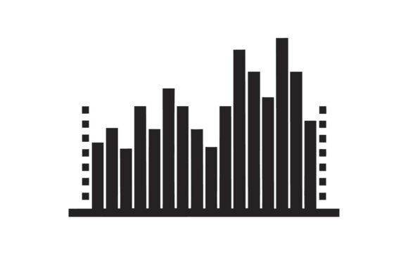 Abstract Bar Graph Data Visualization in Design