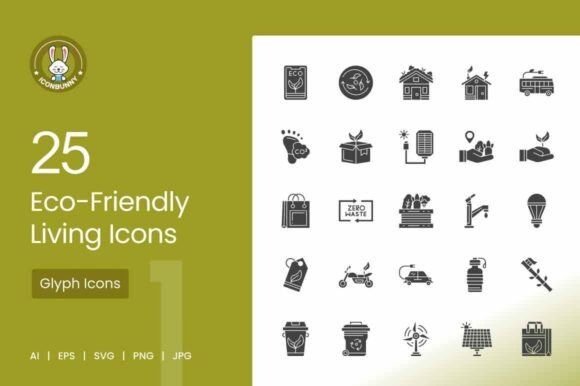 Eco-Friendly Living Glyph Icons: A Practical Asset for Sustainability Communication