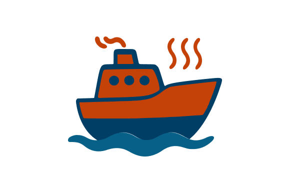 Ferry Boat Clip Art Cartoon Flat: A Versatile Asset for Creative Projects