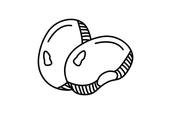Kidney Beans Black Line Icon: Evaluating Its Role in Visual Communication and Design Projects