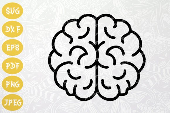 Minimal Brain Icon SVG for Mental Health: Symbolism Meets Practical Design