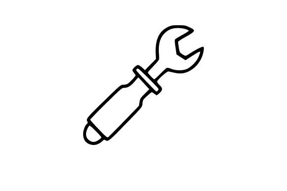 Pipe Wrench Tool Line Art Clip Art for Professional Design Work