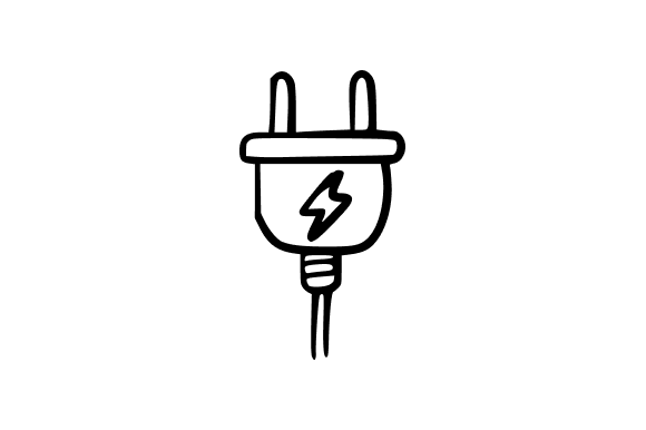 Power Plug with Lightning Bolt: A Versatile Graphic Asset That Delivers More Than You Expect