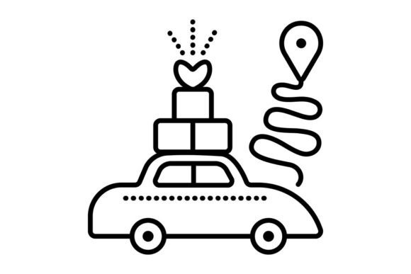The Versatility of the Delivery by Car Black Line Icon in Modern Branding and Digital Design